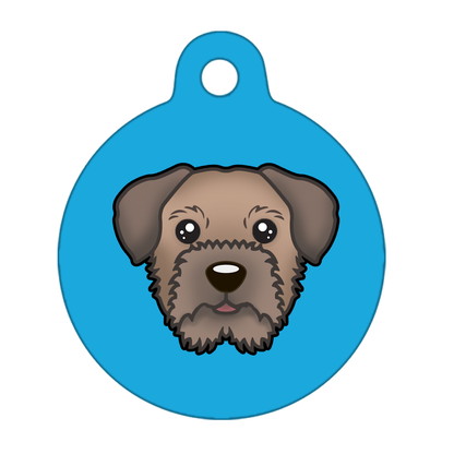 25mm Diameter Small Size - Border Terrier Dog