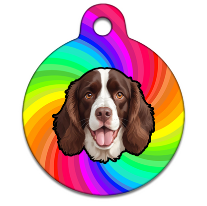 38mm Diameter Large Size - Springer Spaniel Dog
