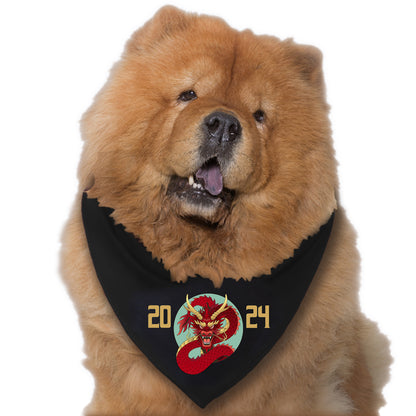 Red Chinese Dragon New Year 2024 Bandana
