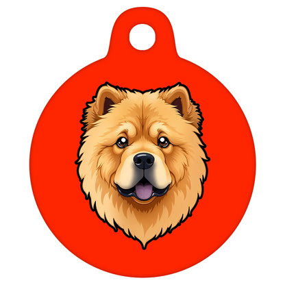 19mm Diameter Tiny Size - Chow Chow Dog