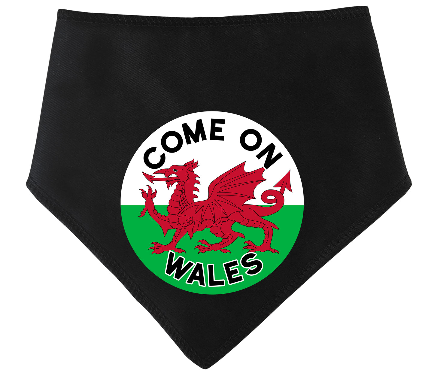 Come On Wales Circle Dog Bandana
