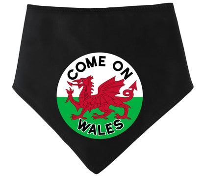 Come On Wales Circle Dog Bandana