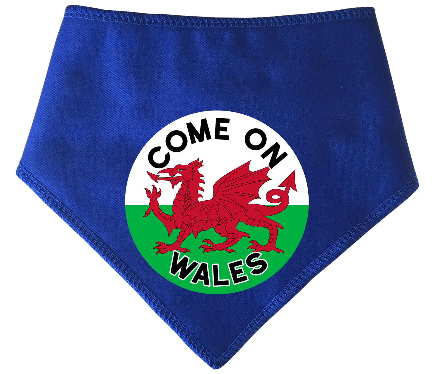 Come On Wales Circle Dog Bandana