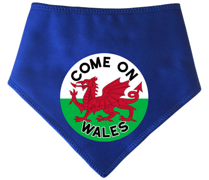 Come On Wales Circle Dog Bandana