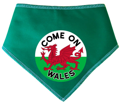 Come On Wales Circle Dog Bandana