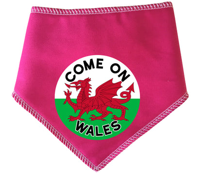 Come On Wales Circle Dog Bandana