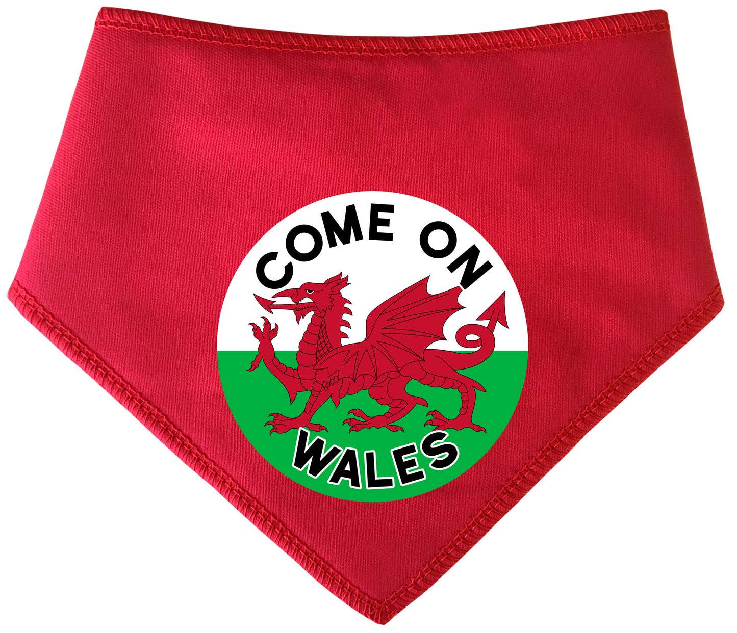 Come On Wales Circle Dog Bandana