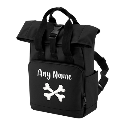 Travel Rucksack 9 Litres Black Any Breed Backpack With Custom Personalised Dog Name