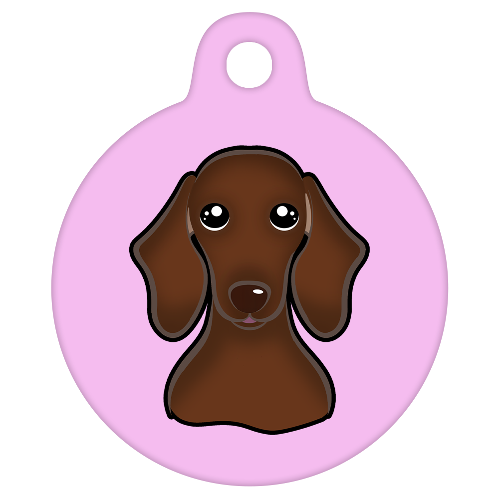 19mm Diameter Tiny Size - Dachshund Dog