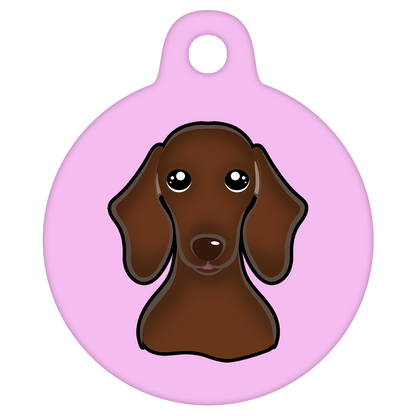 19mm Diameter Tiny Size - Dachshund Dog