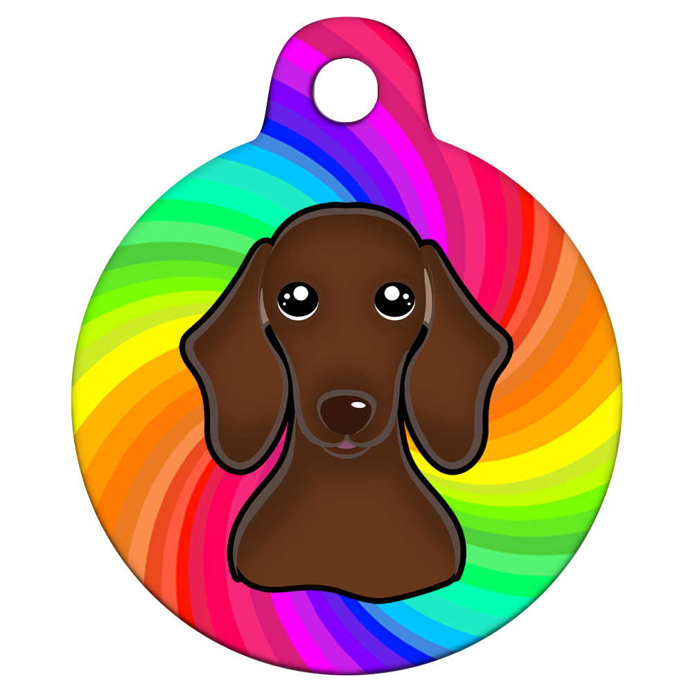 25mm Diameter Small Size - Dachshund Dog