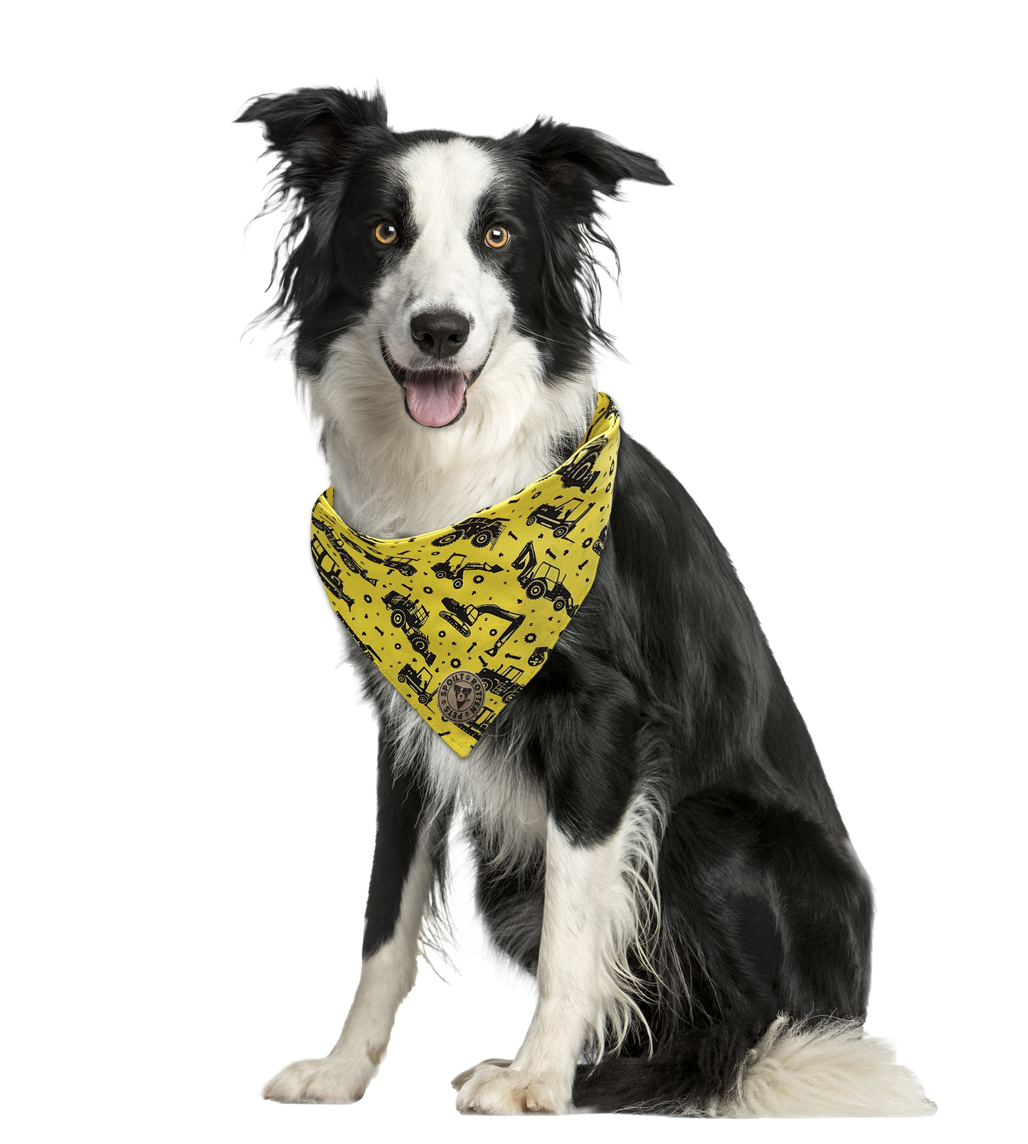 The Hereford - Digger & Tractor Tied Dog Bandana