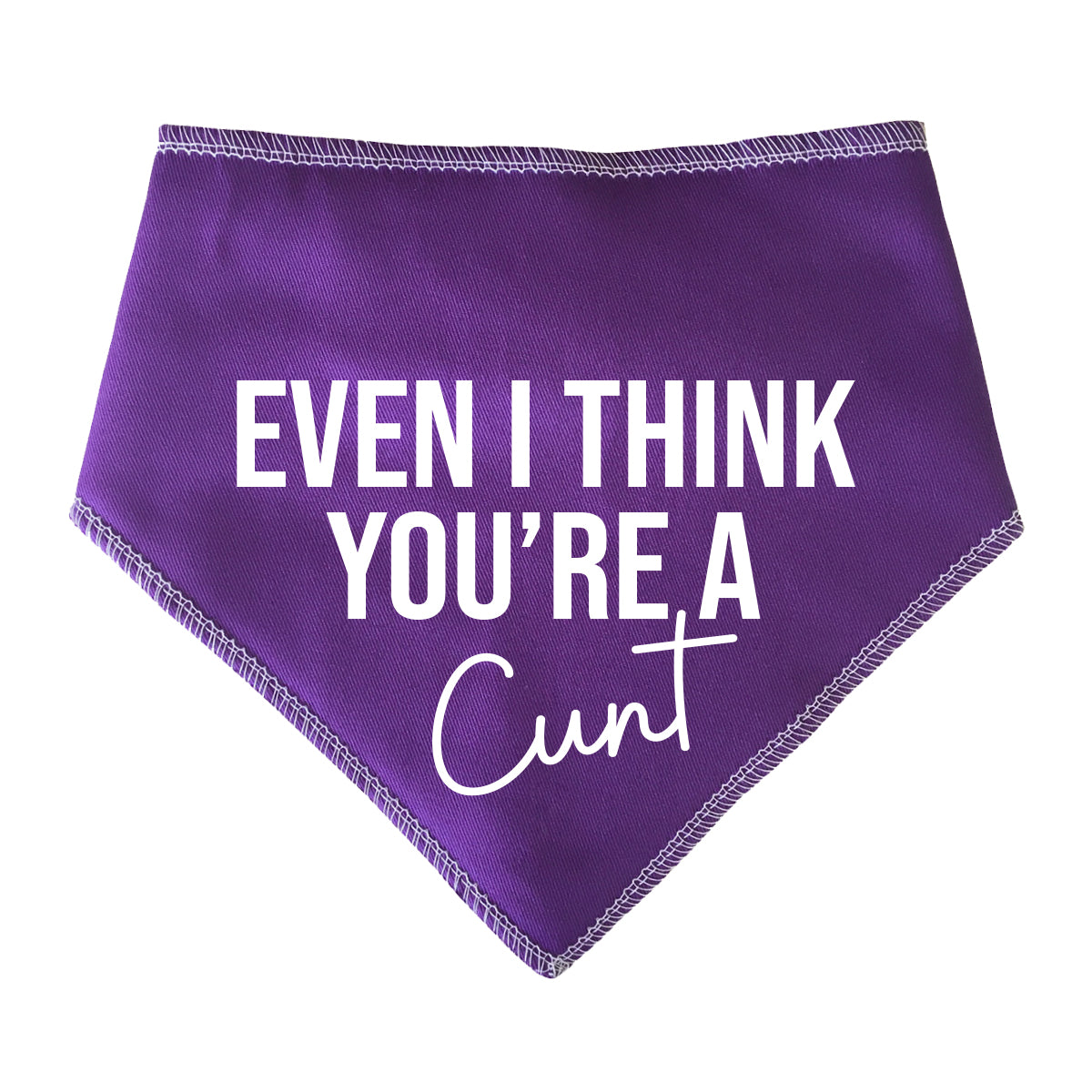 Even I Think Your A Cunt Dog Bandana