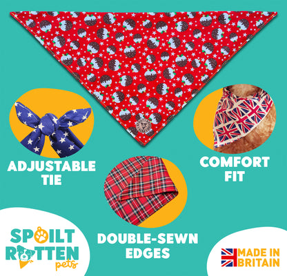 The Bakewell - Christmas Pudding Tied Dog Bandana