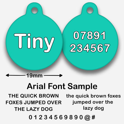Turquoise - Pet ID Tag