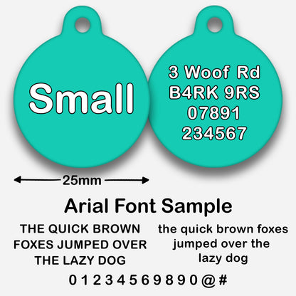Turquoise - Pet ID Tag