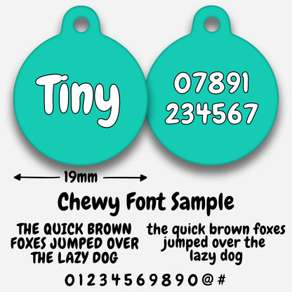 Turquoise - Pet ID Tag