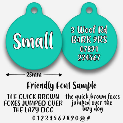 Turquoise - Pet ID Tag