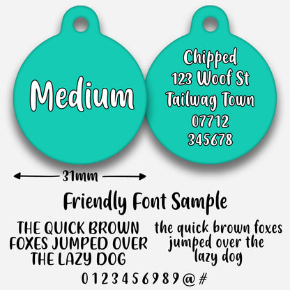 Turquoise - Pet ID Tag
