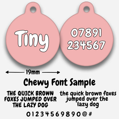 Blush Pink Plain Colour - Pet ID Tag