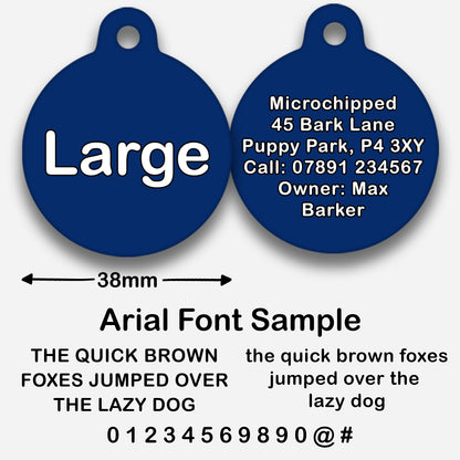 Navy - Pet ID Tag