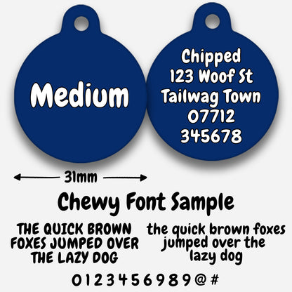 Navy - Pet ID Tag