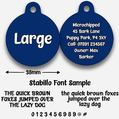 Navy - Pet ID Tag
