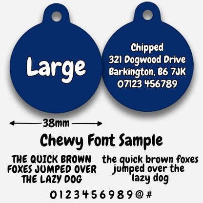 Navy - Pet ID Tag
