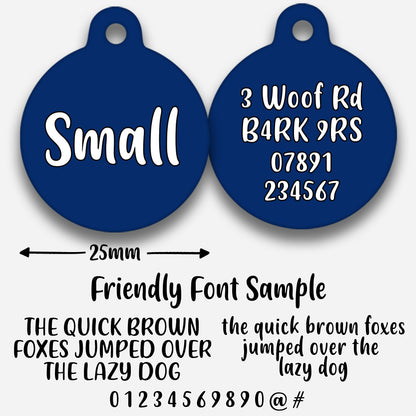 Navy - Pet ID Tag