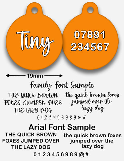 Orange - Pet ID Tag
