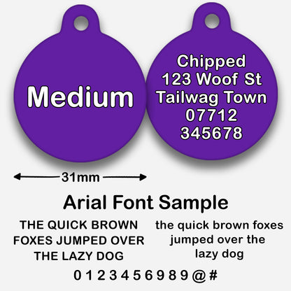 Purple - Pet ID Tag