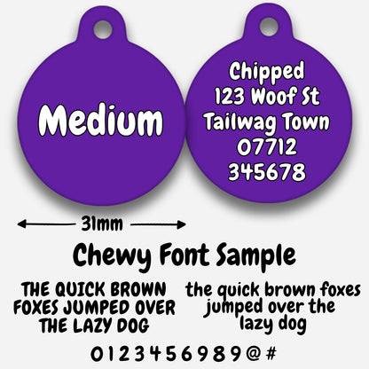 Purple - Pet ID Tag