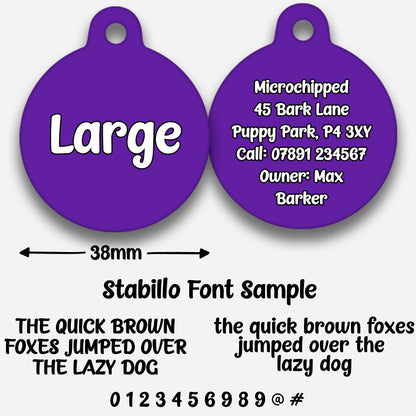 Purple - Pet ID Tag