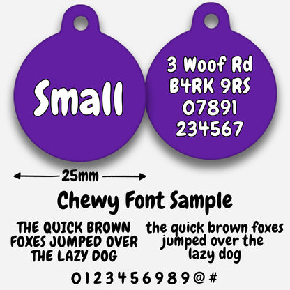 Purple - Pet ID Tag