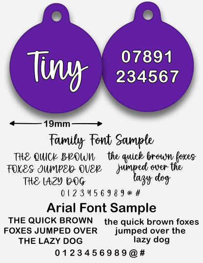 Purple - Pet ID Tag