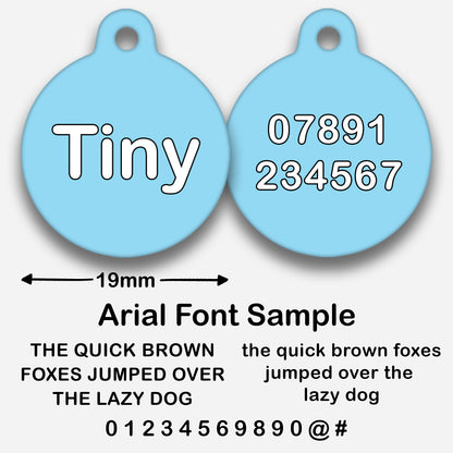 Sky Blue - Pet ID Tag