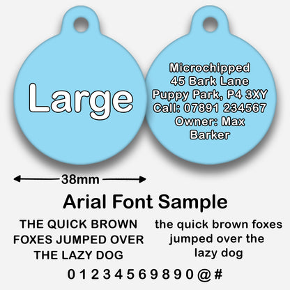 Sky Blue - Pet ID Tag