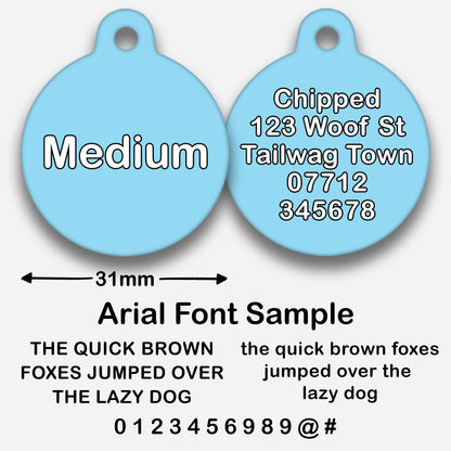 Sky Blue - Pet ID Tag