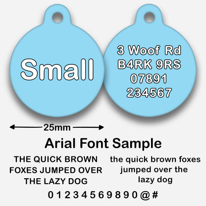 Sky Blue - Pet ID Tag