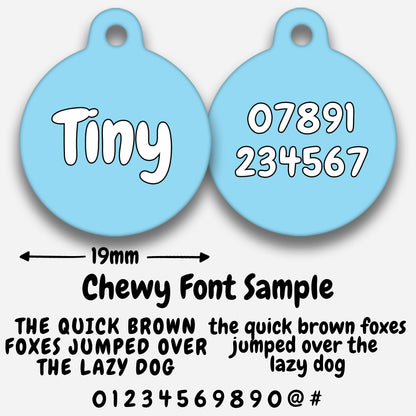 Sky Blue - Pet ID Tag