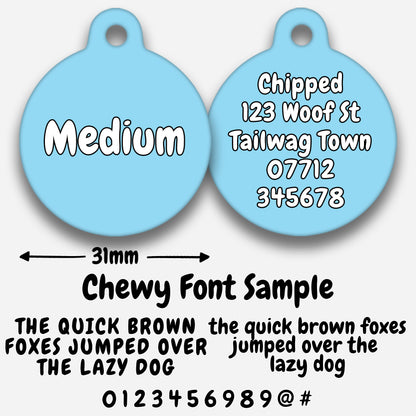 Sky Blue - Pet ID Tag