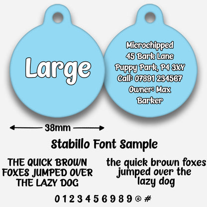Sky Blue - Pet ID Tag