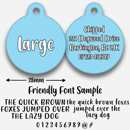 Sky Blue - Pet ID Tag