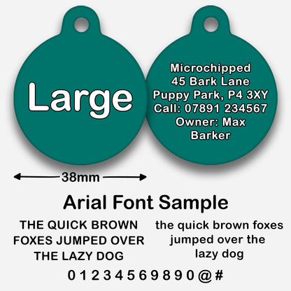 Teal - Pet ID Tag