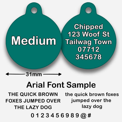 Teal - Pet ID Tag