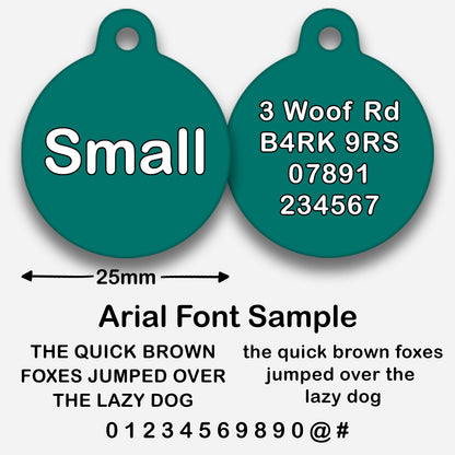 Teal - Pet ID Tag