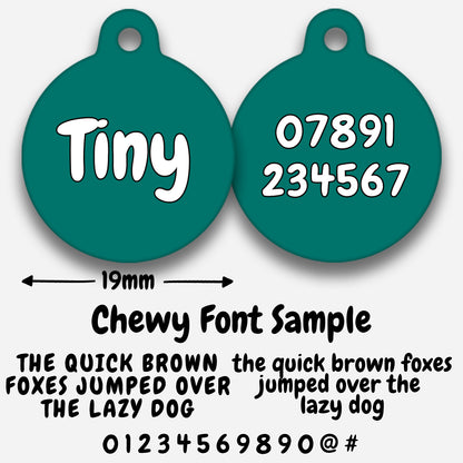 Teal - Pet ID Tag