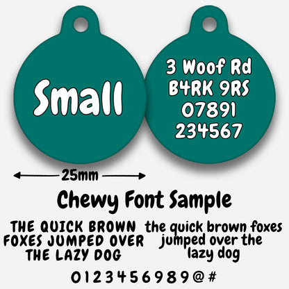 Teal - Pet ID Tag