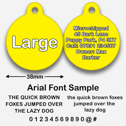 Yellow - Pet ID Tag