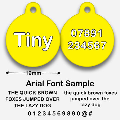 Yellow - Pet ID Tag